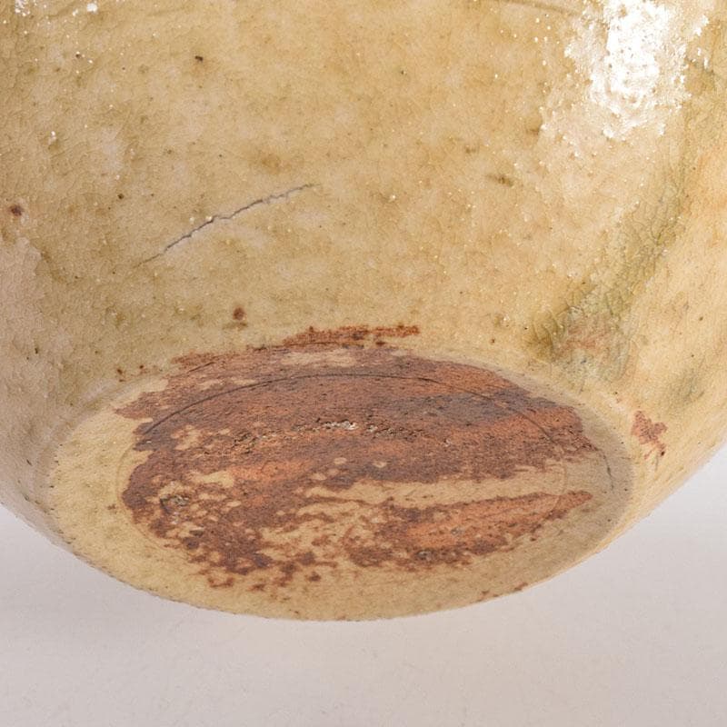 茶道具　瀬戸焼　黄瀬戸　茶入　蓋付　時代箱　C　R8088