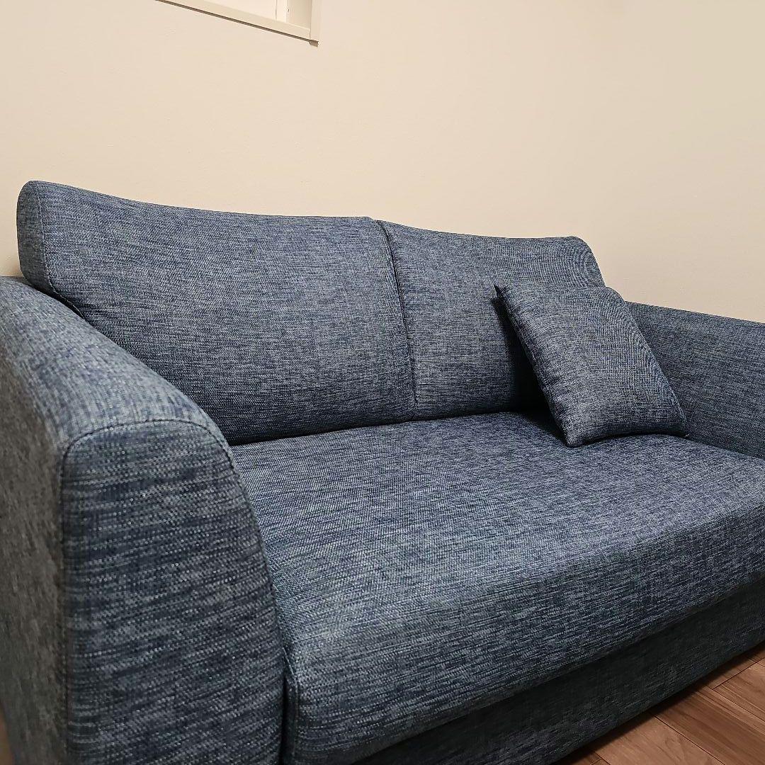 【ニトリ】２人掛けソファ（ブルー）