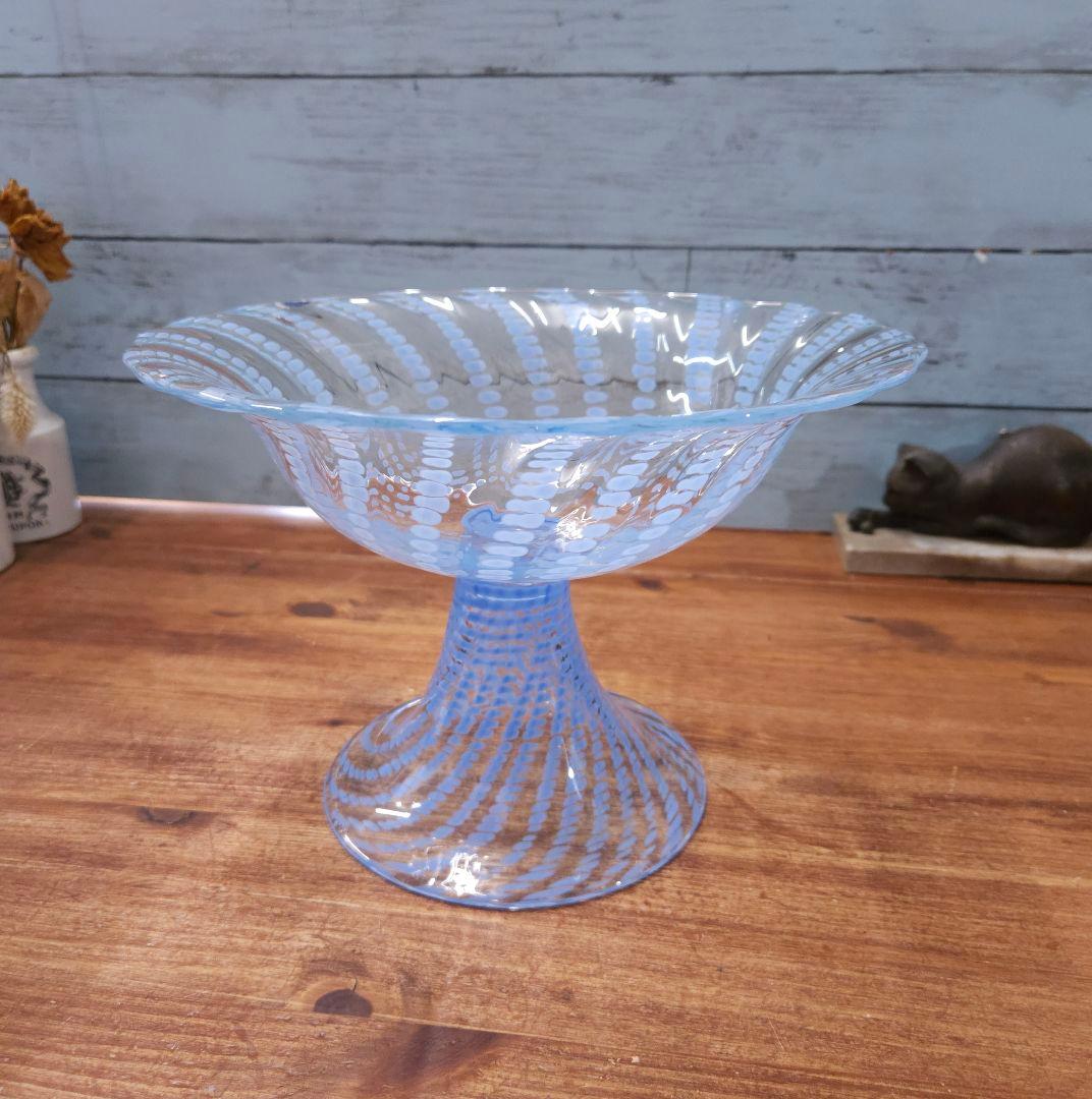 希少 ヌータヤルヴィ Nuutajarvi ヴィンテージ コンポート ガラス器