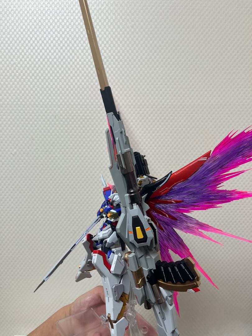 hgデスティニーガンダム SpecII ゼウスシルエット&光の翼　完成品