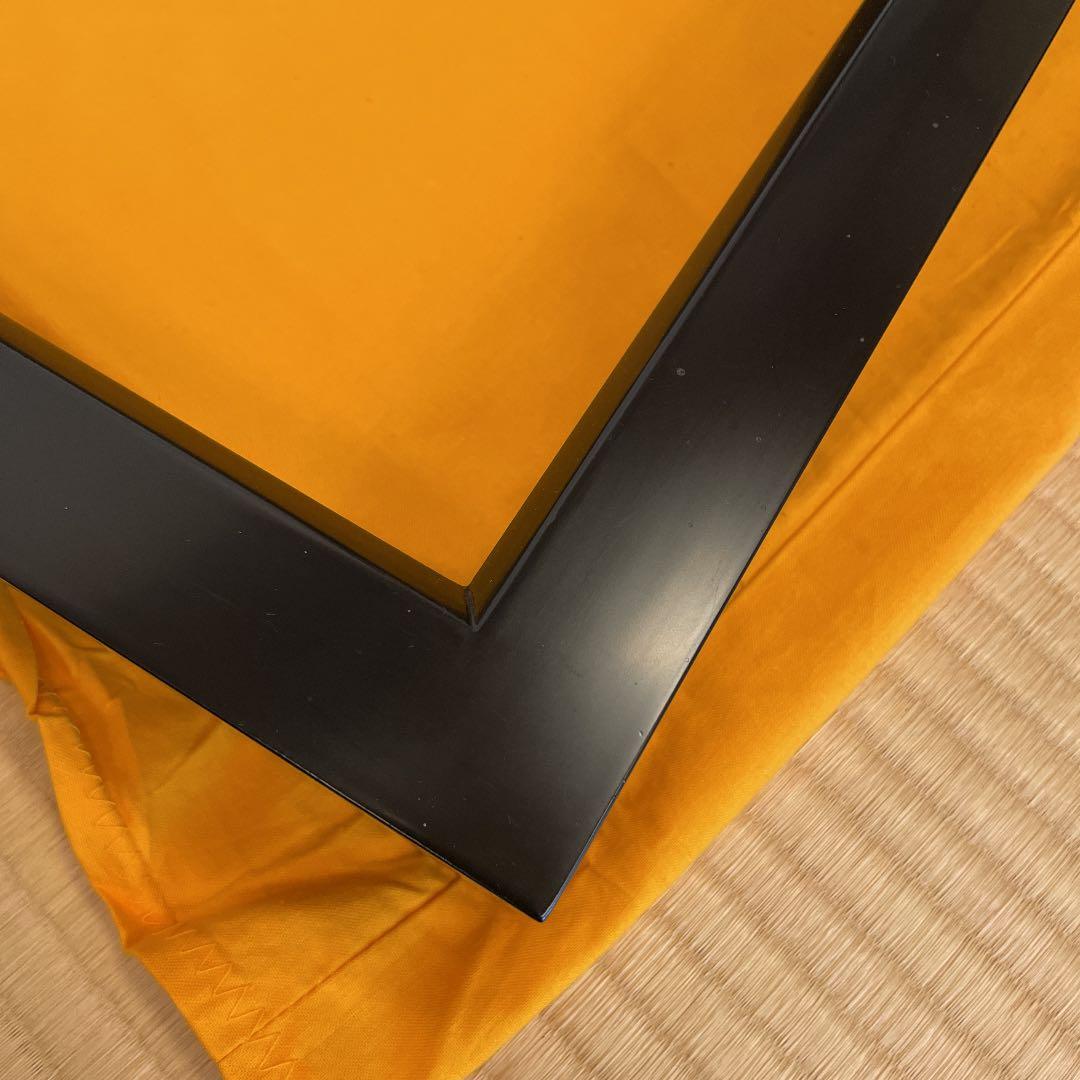 お値下げ！　茶道具　真塗 黒　炉縁　平安光入作　桐共箱