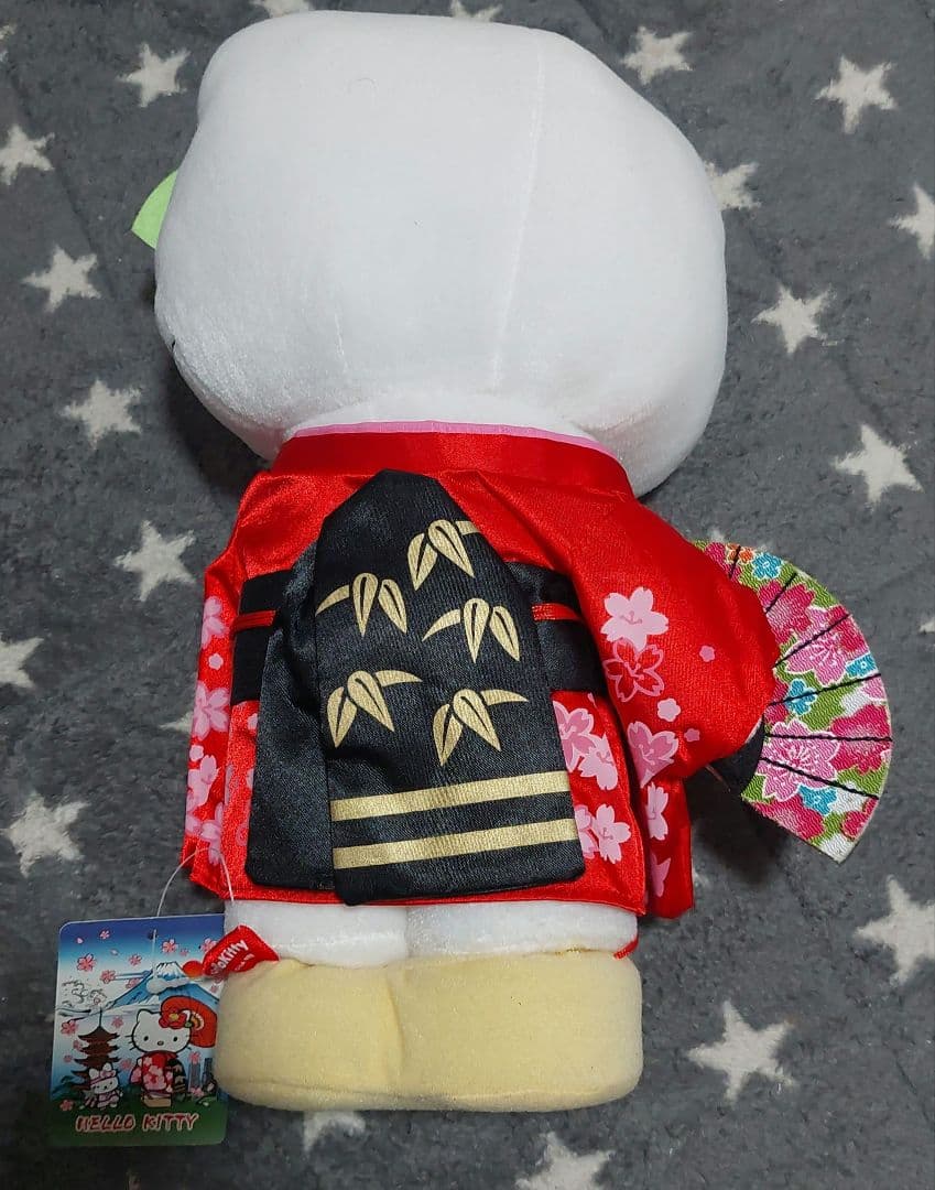 タグ付き！激レア！　ハローキティご当地ようこそ日本へ着物　ぬいぐるみ　舞妓
