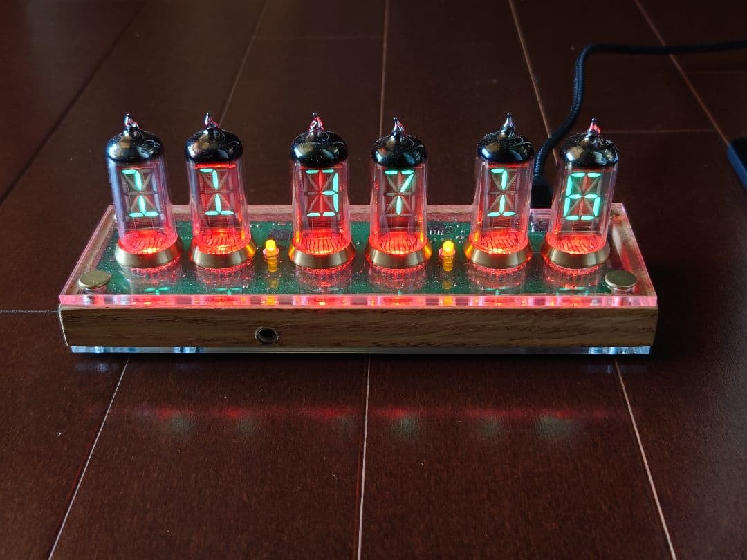 【入手困難】ニキシー管 ネオン管 時計 VFD IV-17 6個 製