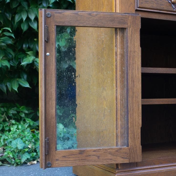 勇峰工芸 花柄 サイドボード ナラ材 葉山ガーデン 葉山家具 旭川 北海道