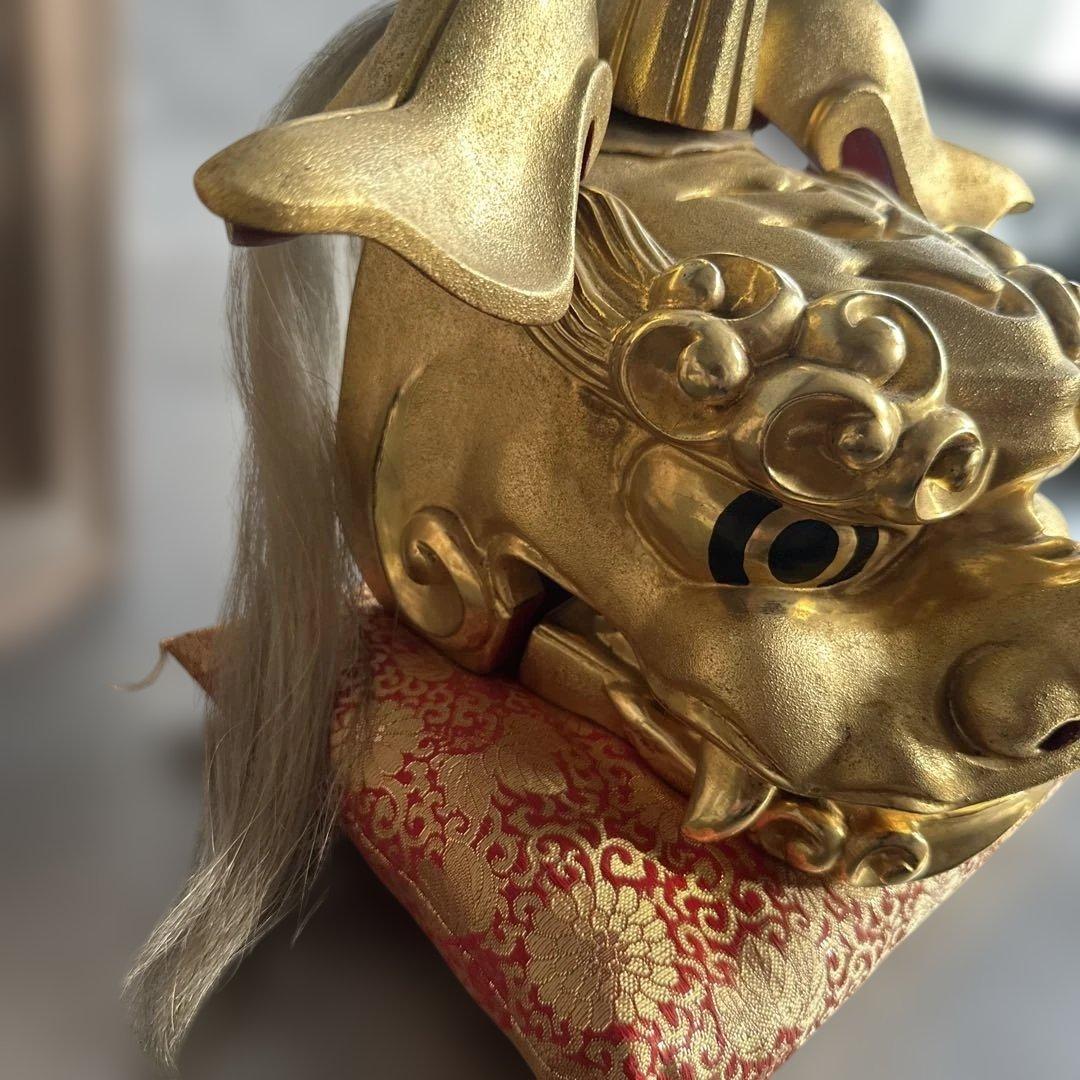 お値下げ❣️迫力のお品‼️木彫　獅子頭