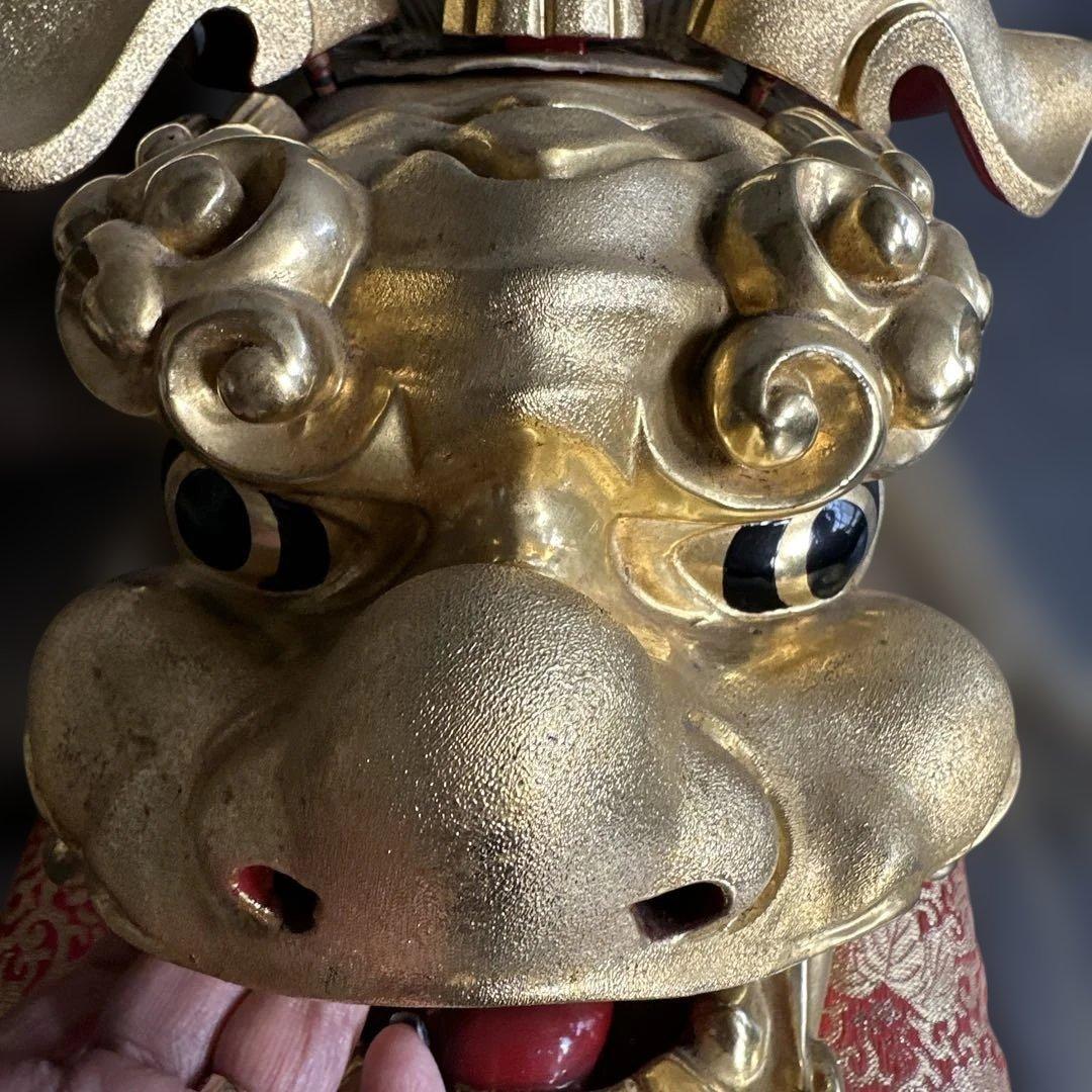 お値下げ❣️迫力のお品‼️木彫　獅子頭