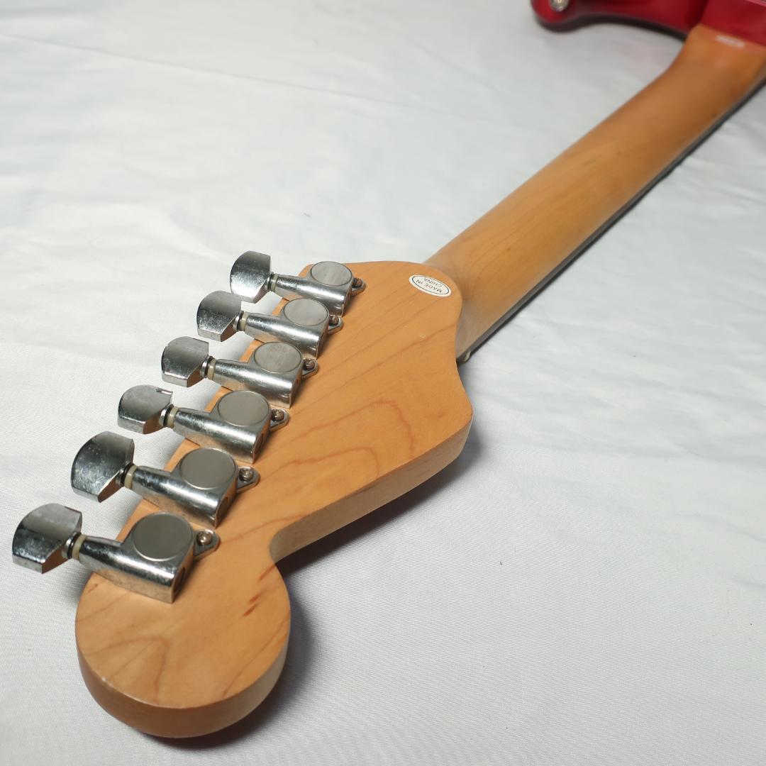 美品 Photogenic エレキギター ケース付 ストラトタイプ レッド