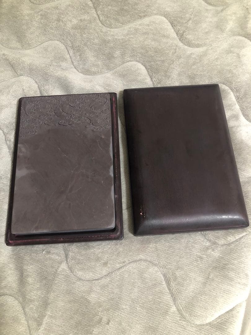 硯 天降鴻福硯 エン脂 金暈書道具硯　すずり 端溪硯 水岩 文房四寶 端渓硯