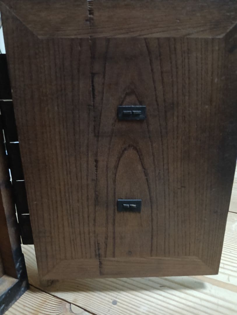 佐渡船箪笥 明治期 鉄金具 小型金庫 古民具　アンティーク和家具 佐渡船箪笥