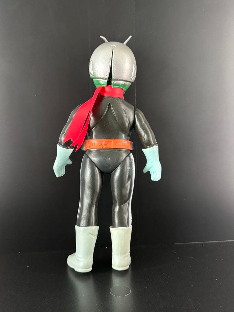 仮面ライダー 旧バンダイ 1本線 ブリキベルト ソフビ 面取れ