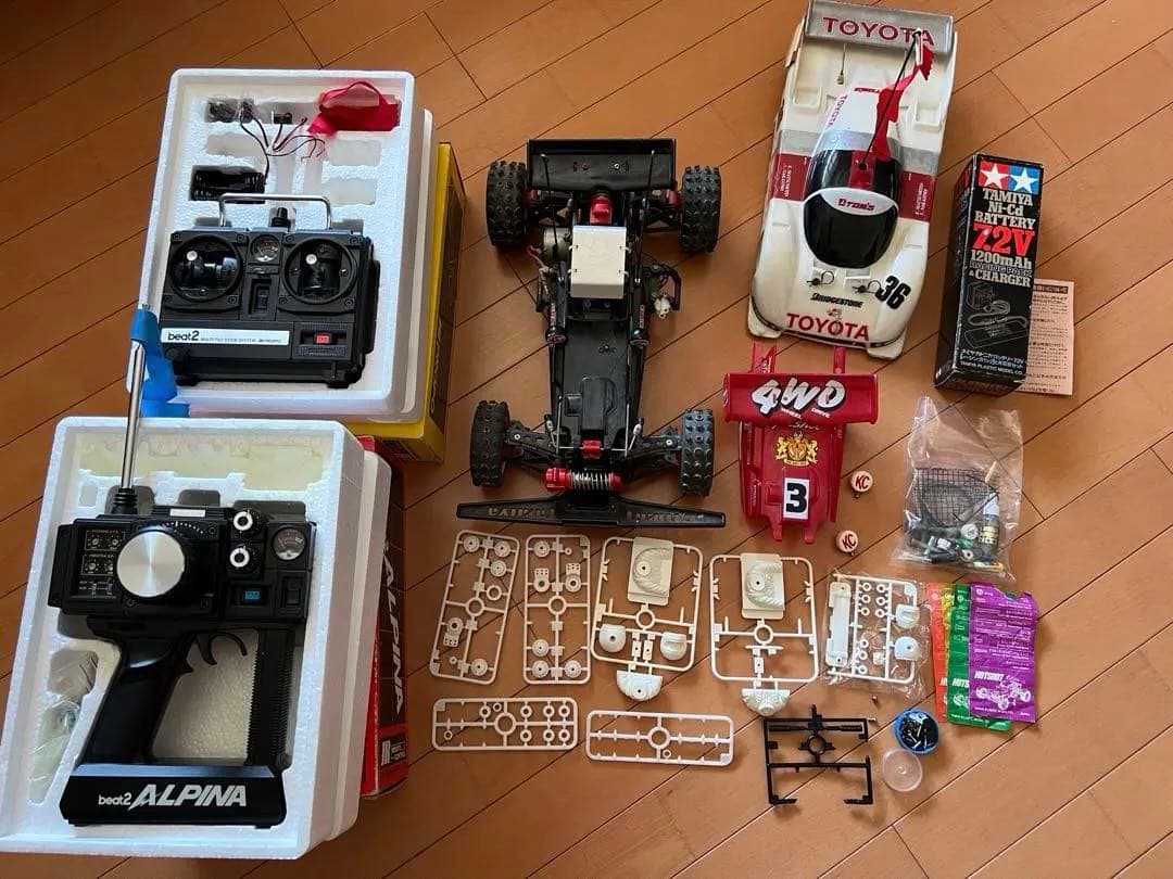 タミヤ　ホットショット&トムス　ラジコン&プロポセット　ジャンク　当時物