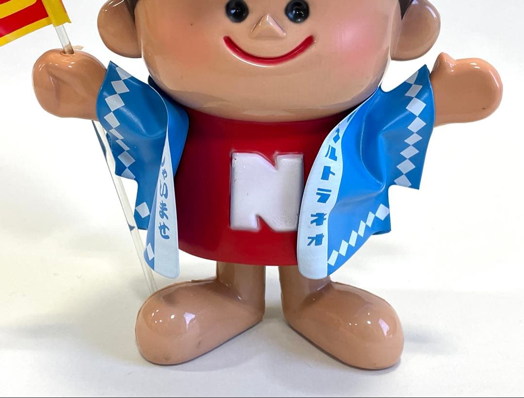 昭和レトロ ナショナル坊や のぼり旗付き 人形 ウルトラネオ 美品