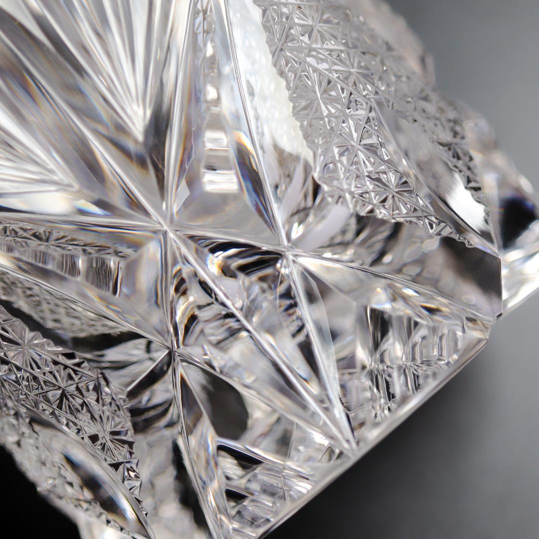 HOYA クリスタル ロックグラス 300ml オールドファッション 箱付 美品