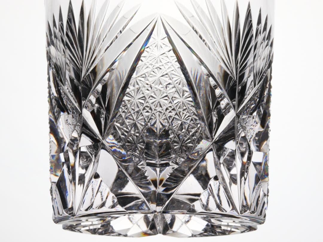 HOYA クリスタル ロックグラス 300ml オールドファッション 箱付 美品