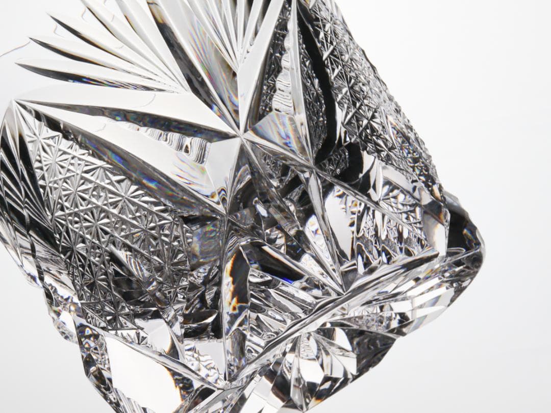 HOYA クリスタル ロックグラス 300ml オールドファッション 箱付 美品