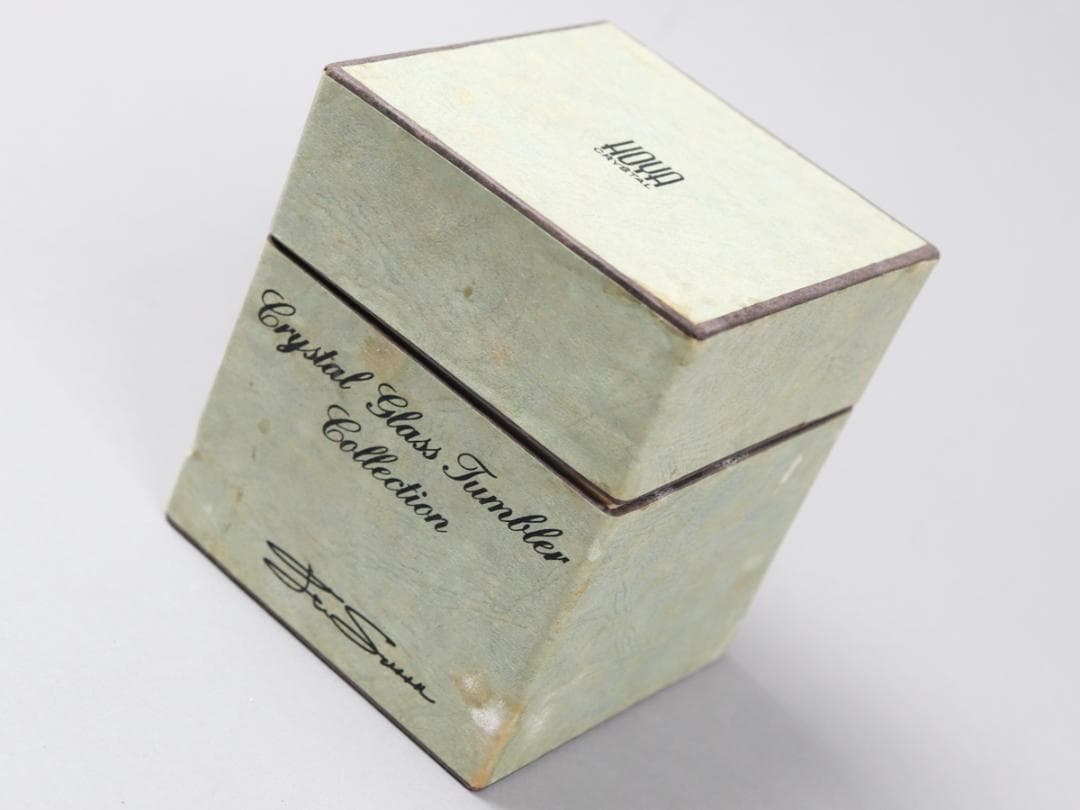 HOYA クリスタル ロックグラス 300ml オールドファッション 箱付 美品