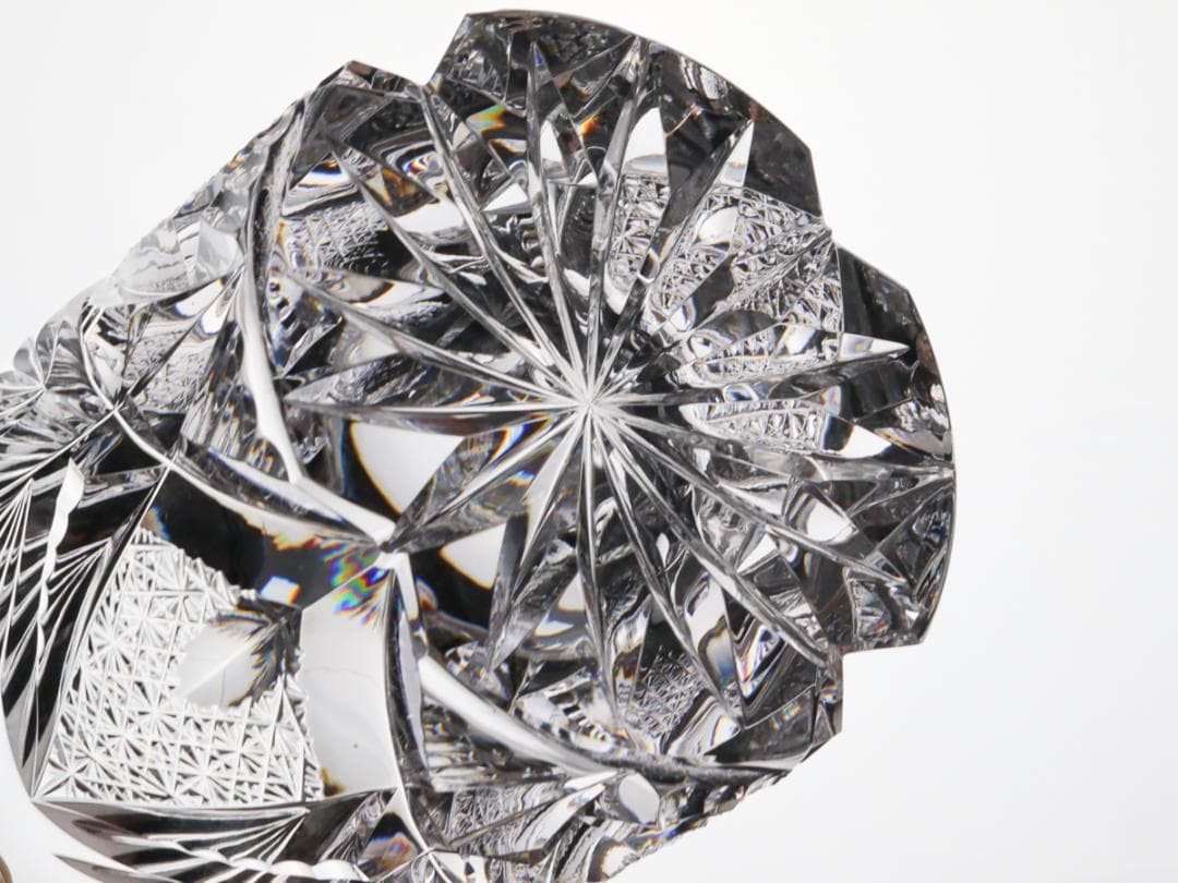 HOYA クリスタル ロックグラス 300ml オールドファッション 箱付 美品