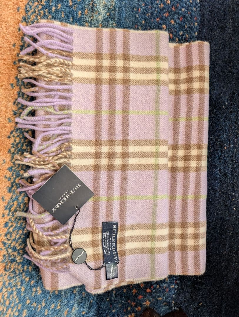 バーバリ　カシミヤ　マフラー