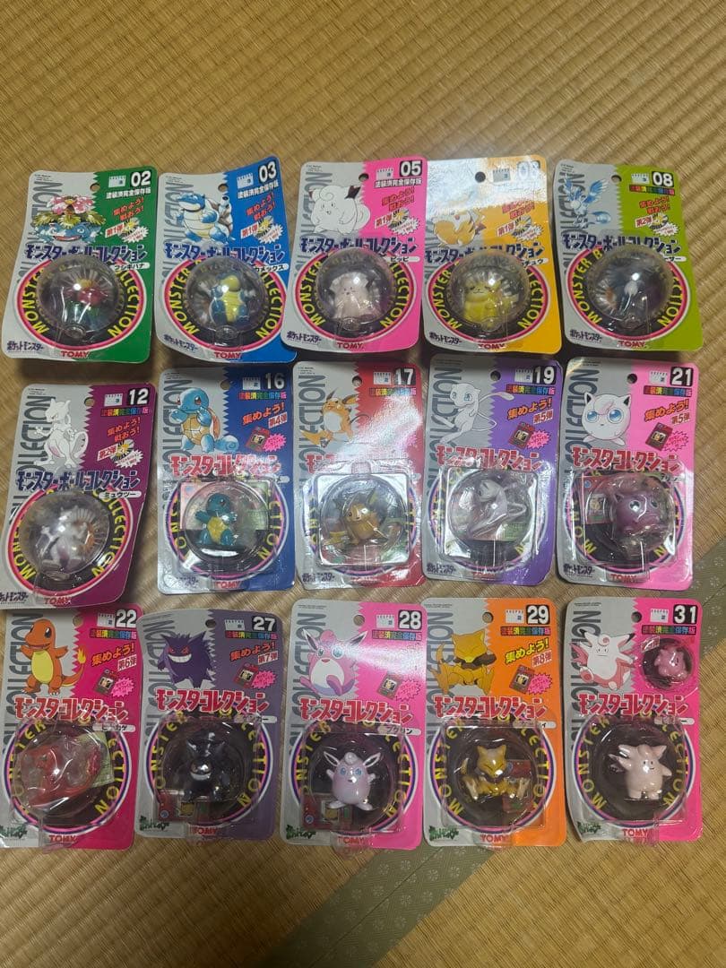 新品未開封品　モンコレ　初期　ピカチュウ、ゲンガーなど15体　TOMY　ポケモン