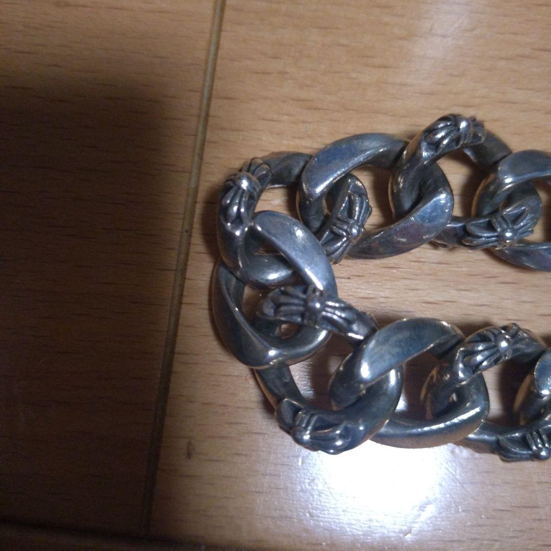 シルバー925 クロスチェーンブレスレット