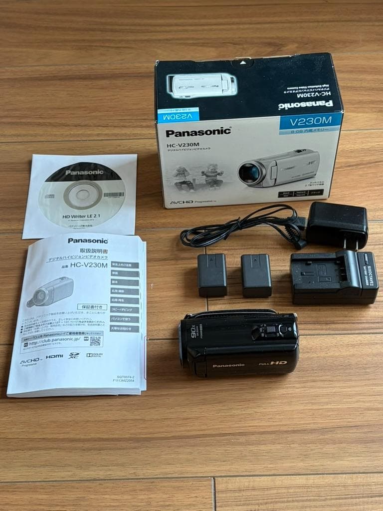 パナソニック HC-V230M フルHD 90倍ズーム バッテリー2本