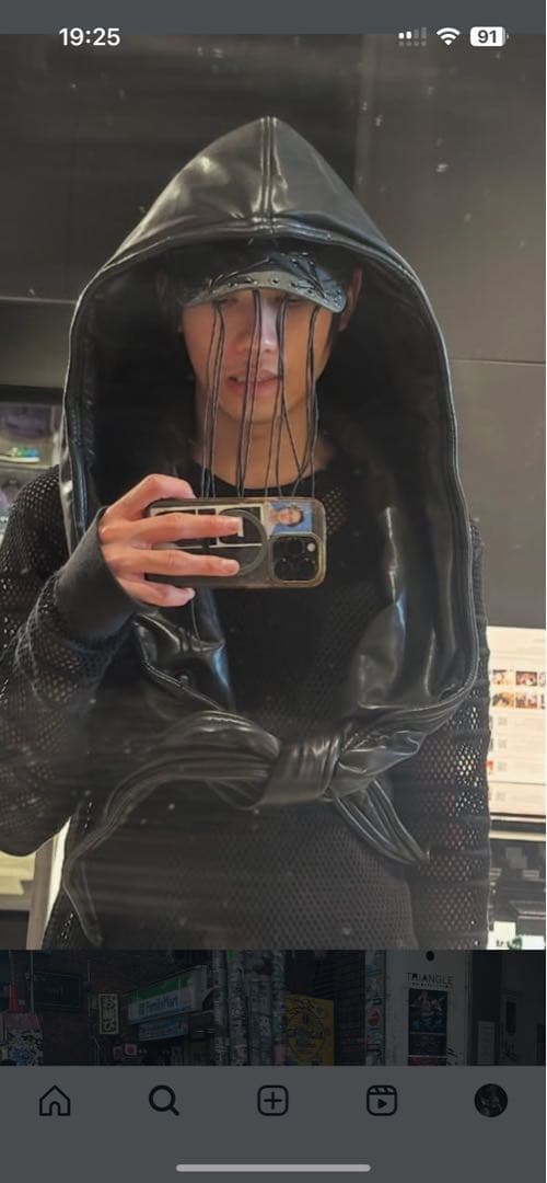 RADD LOUNGE レースアップキャップ ブラック/パープル