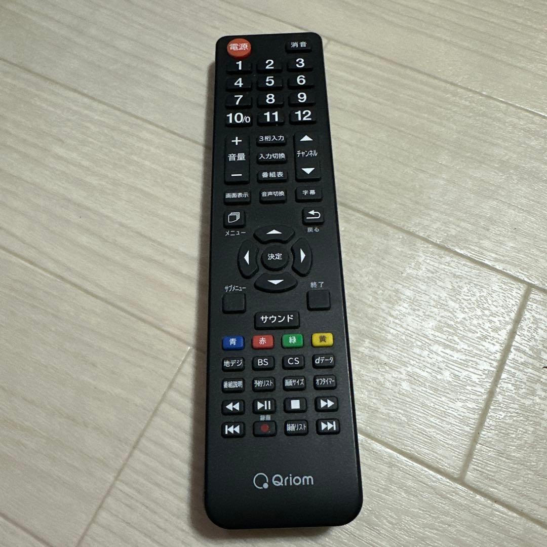 43インチ薄型液晶テレビ 4K HDR 高音質 QRIOM QRT-43W4KS