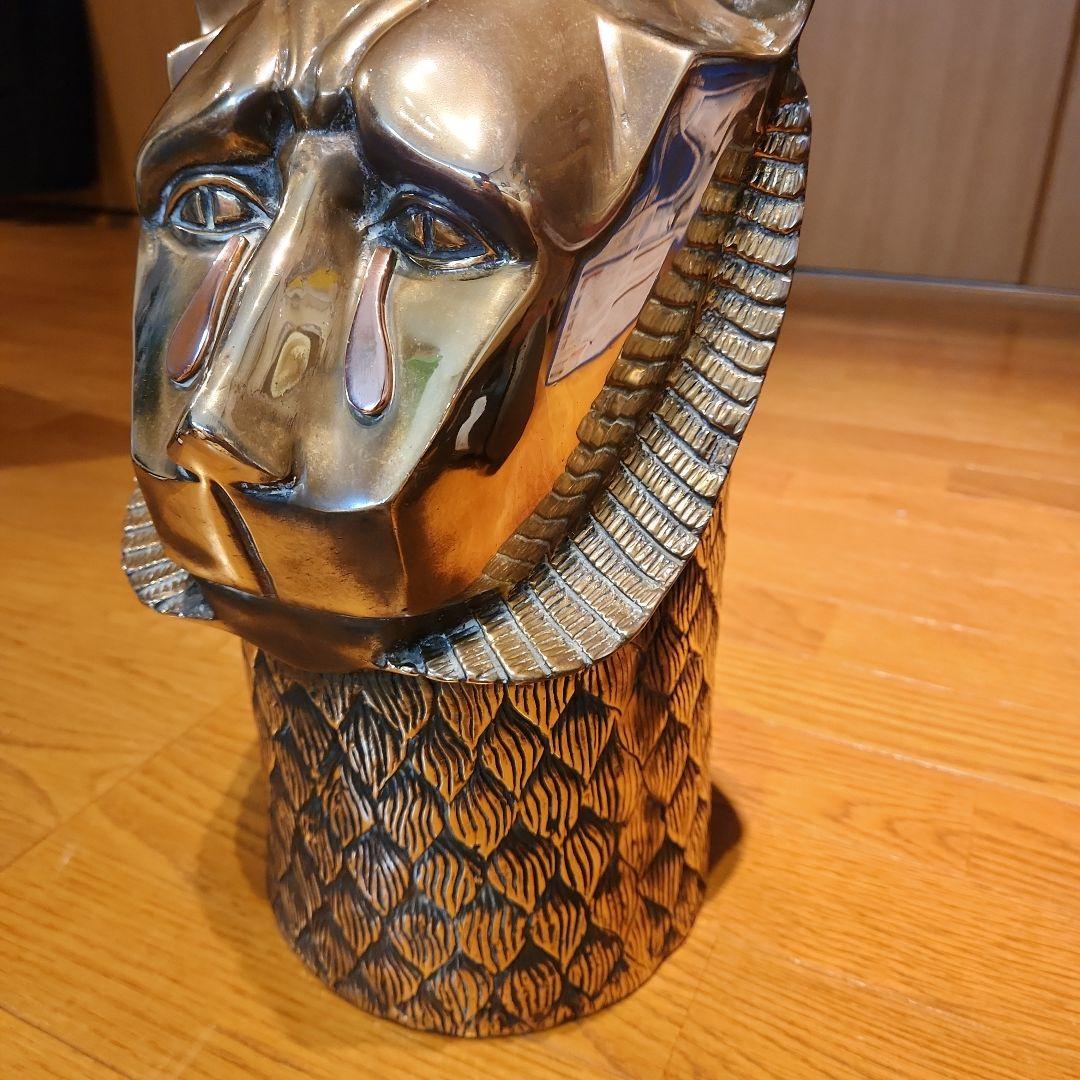 幸運？　真鍮　ブラス　オブジェ　ライオン　アンティーク　gold 希少