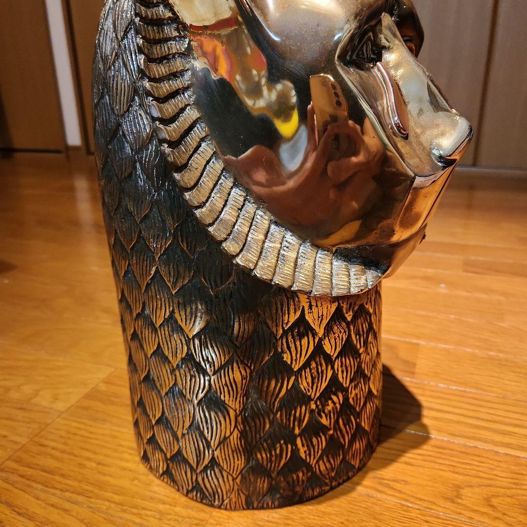 幸運？　真鍮　ブラス　オブジェ　ライオン　アンティーク　gold 希少