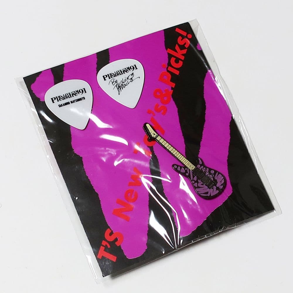 ギターピック ピンバッジ セット B'z Pleasure '91 公式グッズ