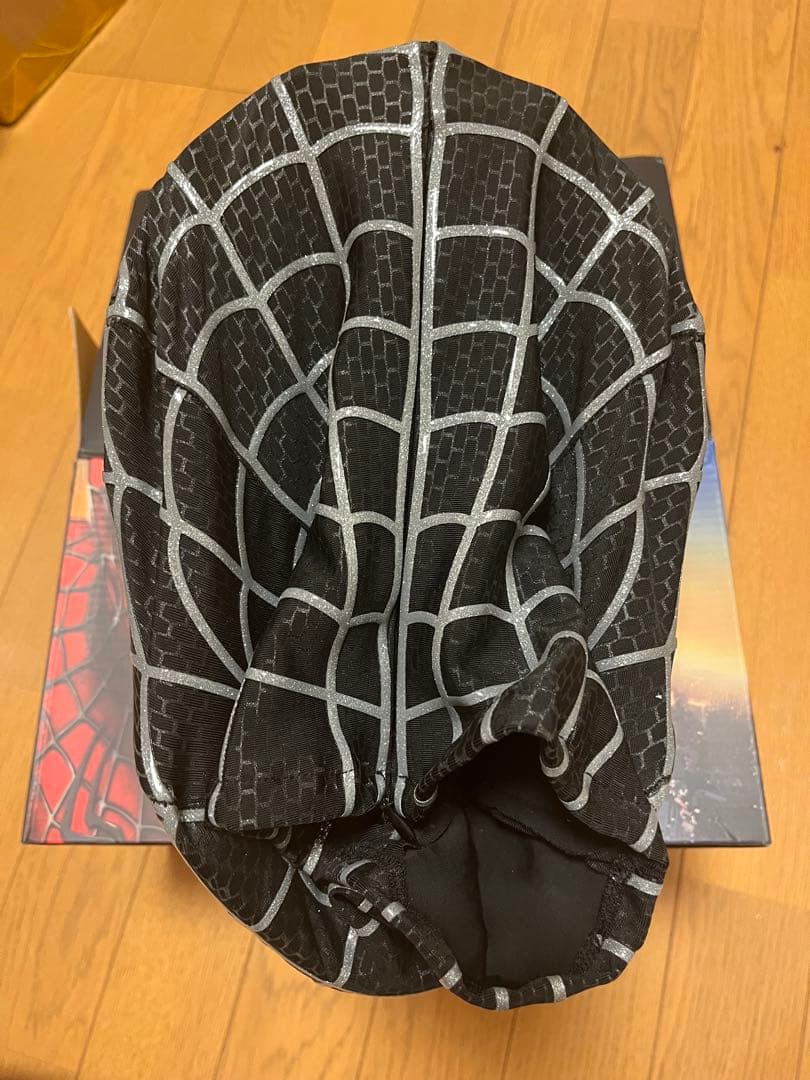 【新品未使用】スパイダーマンハイクオリティ マスク レプリカ黒