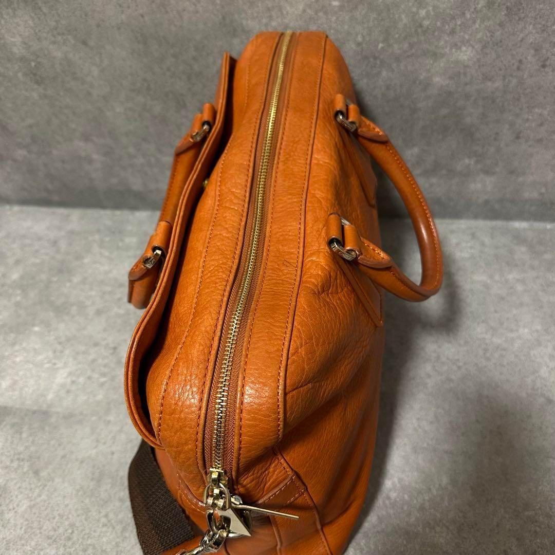 アニアリ　ビジネスバッグ　2way ショルダー　キャメル