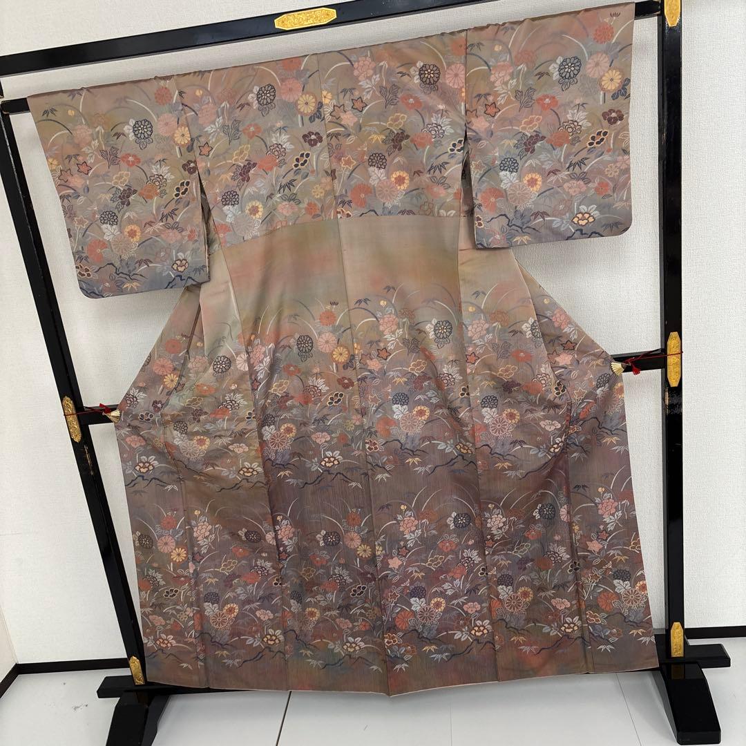 ねこねこ55様　AK-4748 絵羽紬 菱屋六右衛門 光沢ある紬