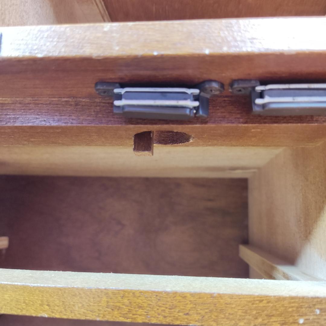 希少 鍵付き　箪笥 裁縫箱 木箱 からくり 隠し有り 古道具 和ダンス レトロ