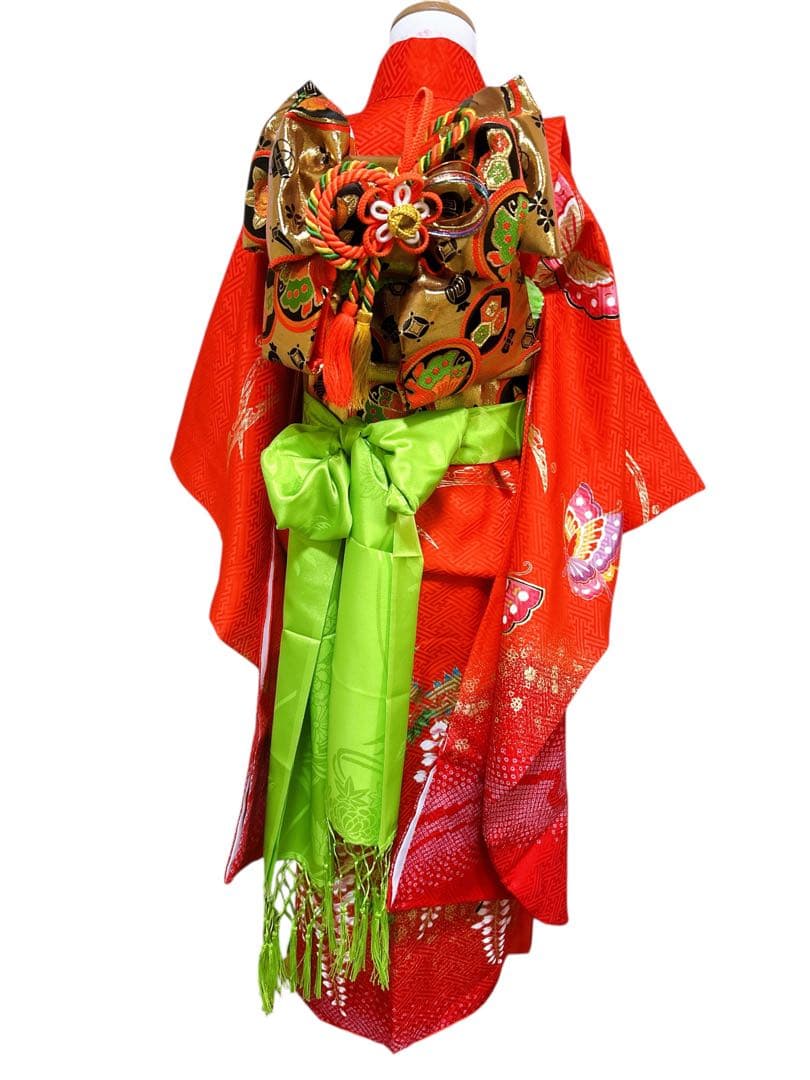 お買い得品♡七五三　7歳　女の子　フルセット　一式　赤系