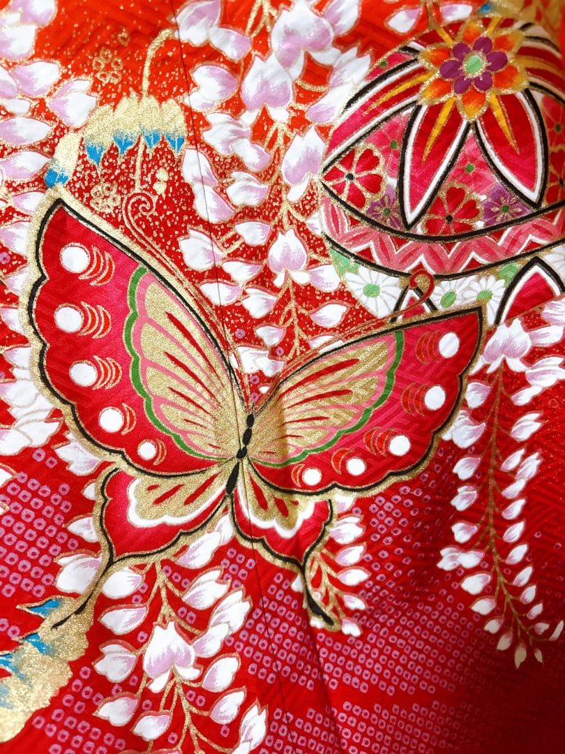 お買い得品♡七五三　7歳　女の子　フルセット　一式　赤系