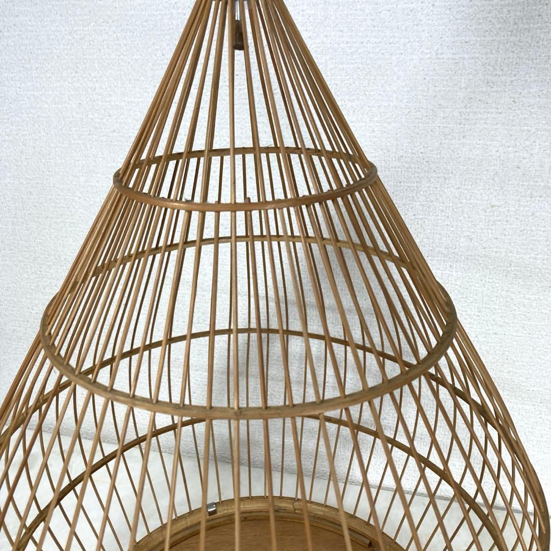 レトロアンティーク　雲雀籠　鳥かご　カゴ　バードゲージ　アジアン　和モダン