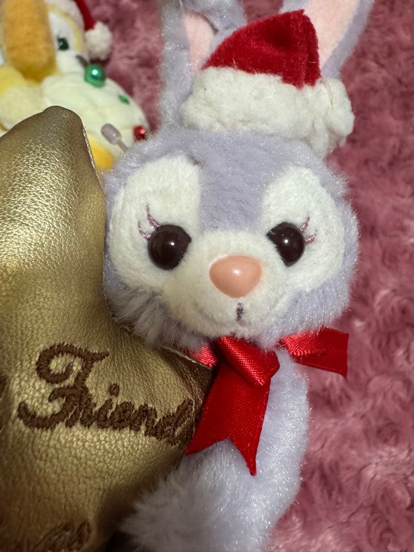 【新品未使用】ダッフィー&フレンズ 2021年クリスマス ぬいぐるみバッジセット