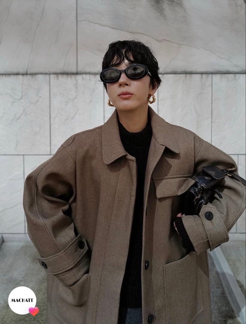 マチャット　今期2025AW ボンディングオーバーコート