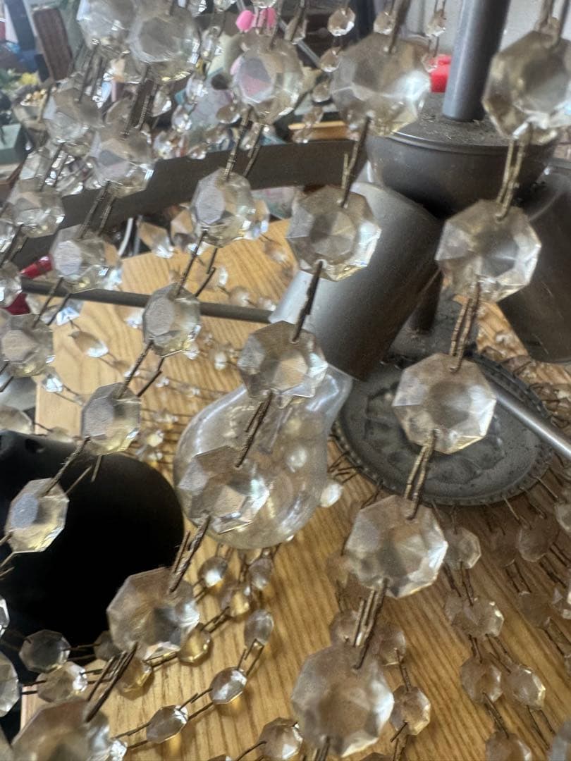 チ*ー様 ビンテージ風クリスタルシャンデリア