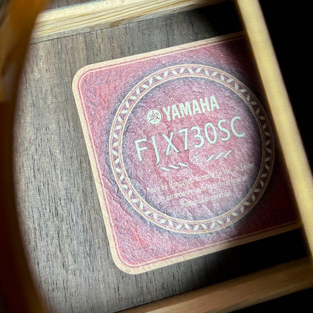 【美品・調整済】YAMAHA fjx730sc エレアコ　専用ギグバッグ付
