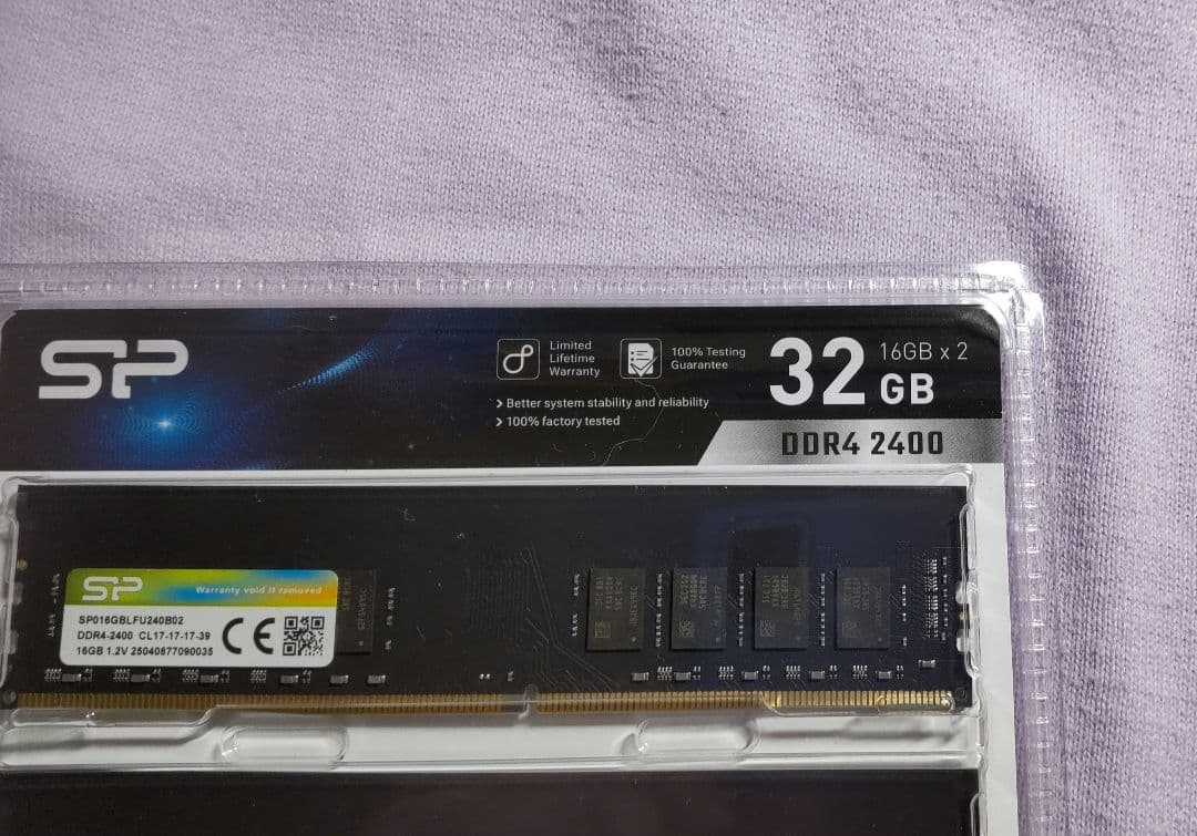 シリコンパワー メモリ ddr4 32gb 16GB×2枚
