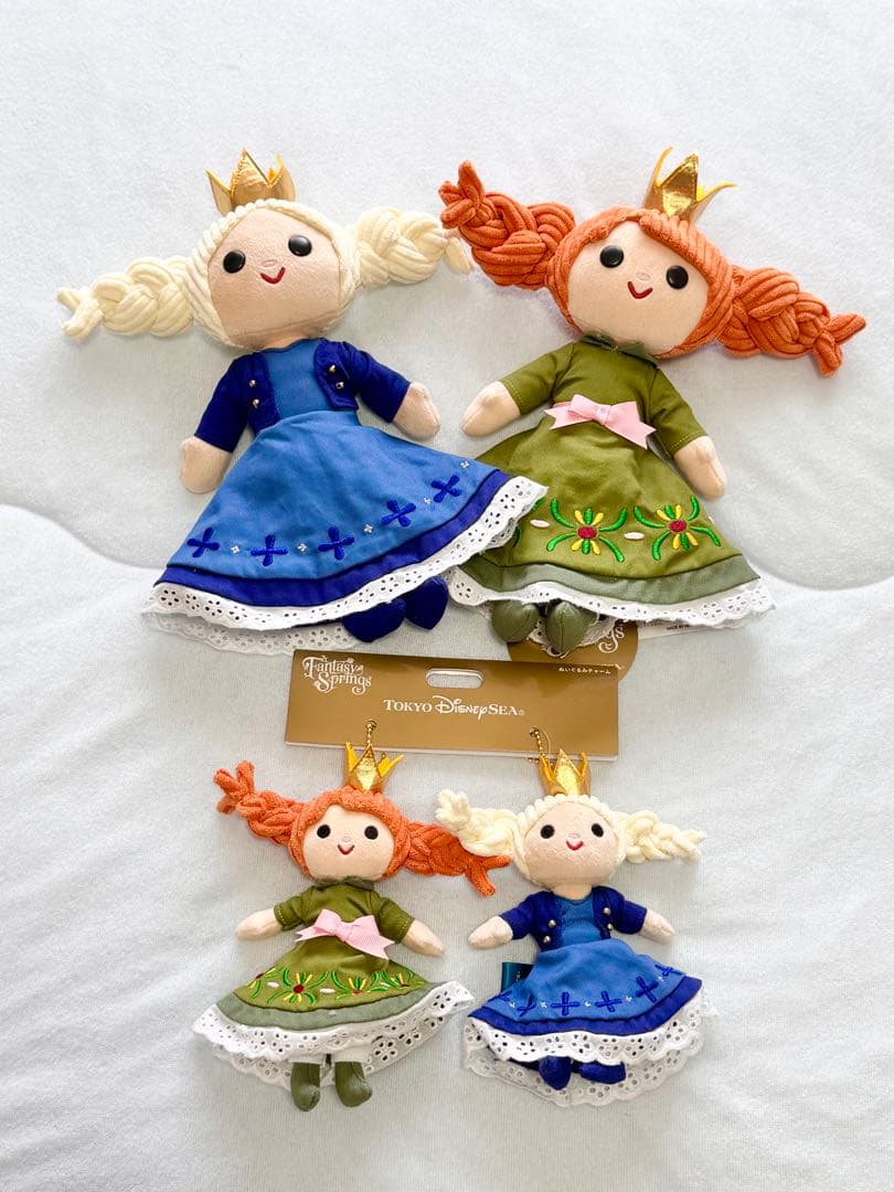 ディズニーシー　ファンタジースプリングス アナ雪ぬいぐるみチャーム　ぬいぐるみ