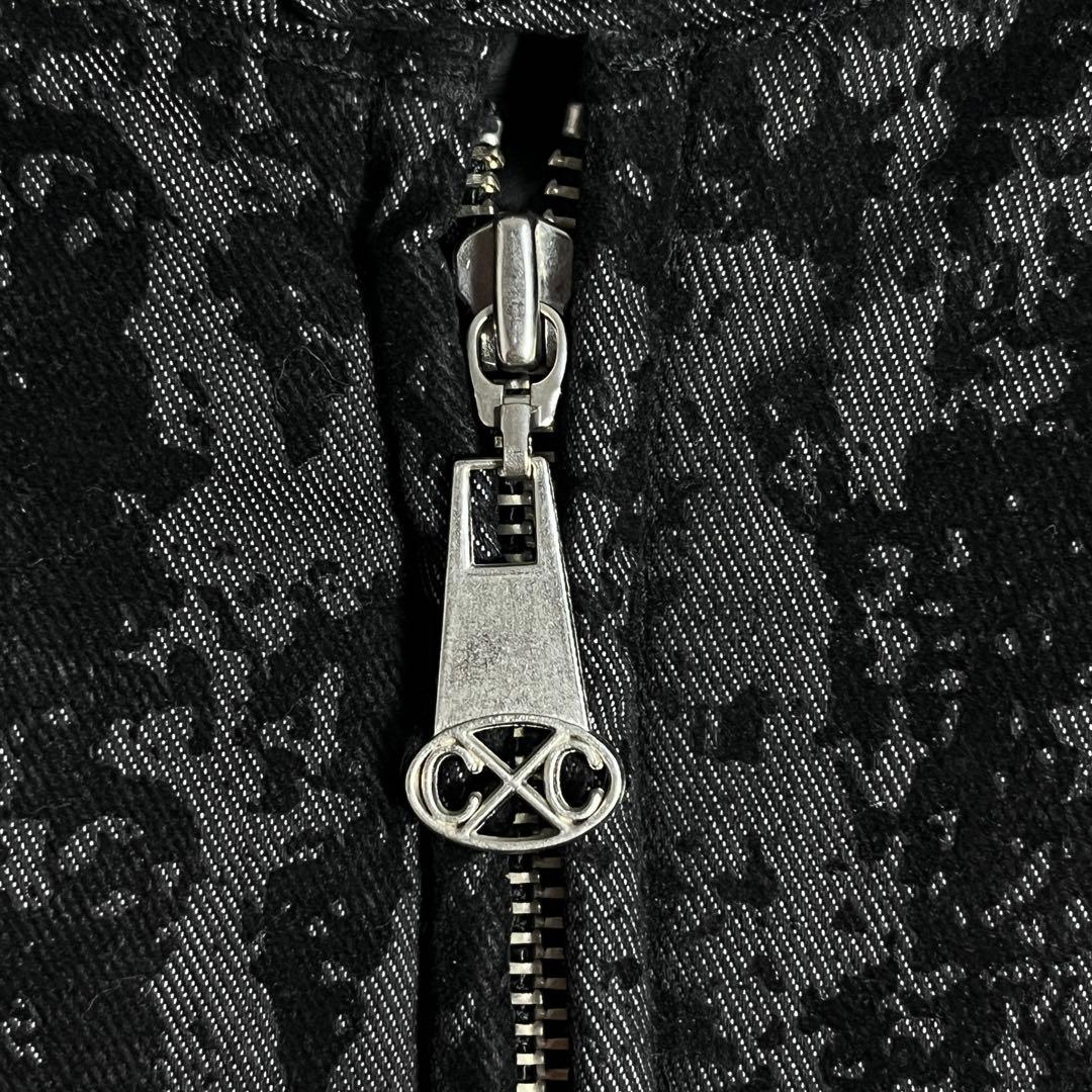 極美品✨CROSS COLOURS ジップアップブルゾン 総柄 肉厚 XXL