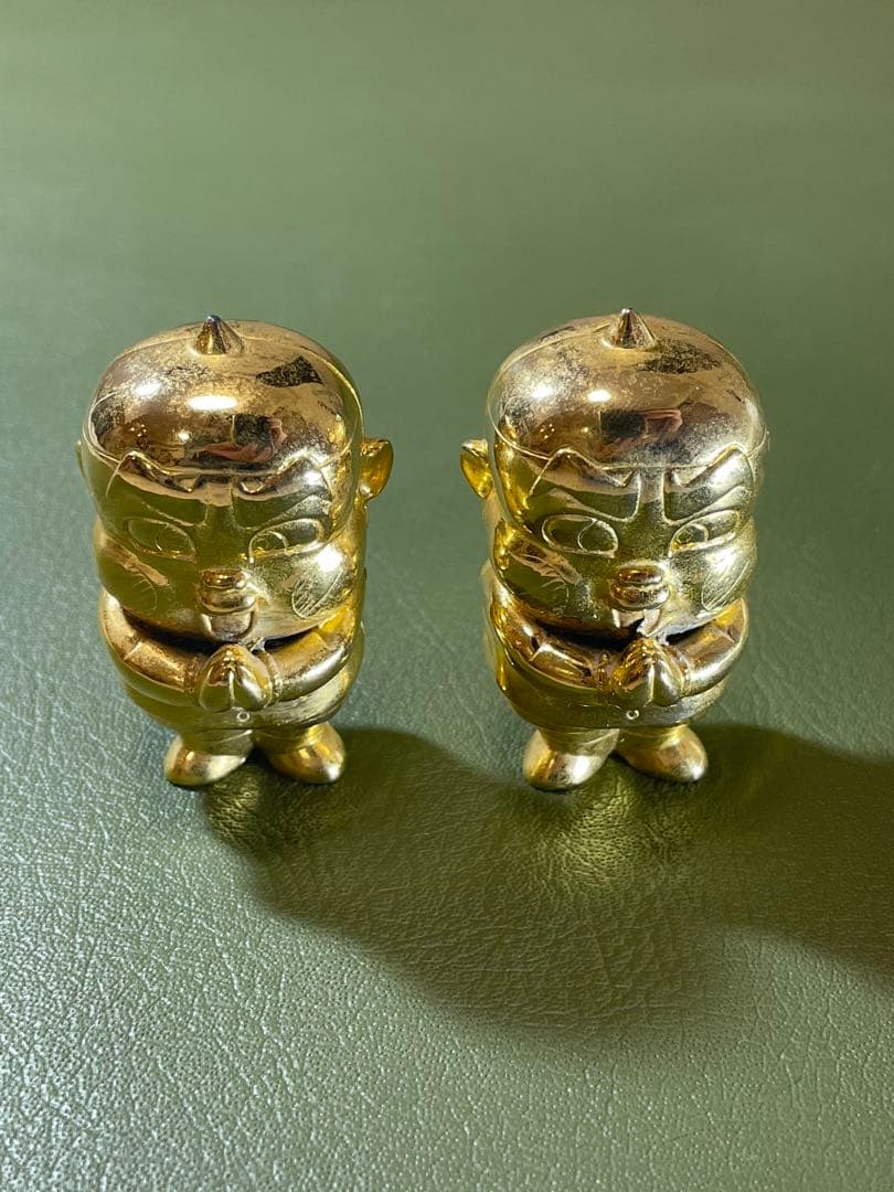 希少　おぼっちゃまくん　黄金像2体セット　小林よしのり