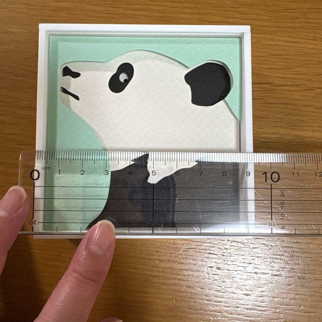 【美品】【希少】駒形克己　パンダ　彫紙アート フレーム付き