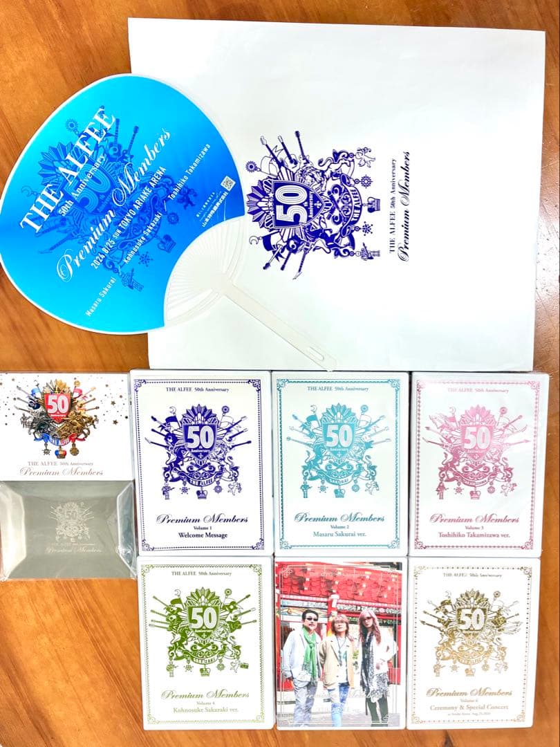 THE ALFEE 50周年記念 プレミアムメンバーズDVD全6巻　記念品