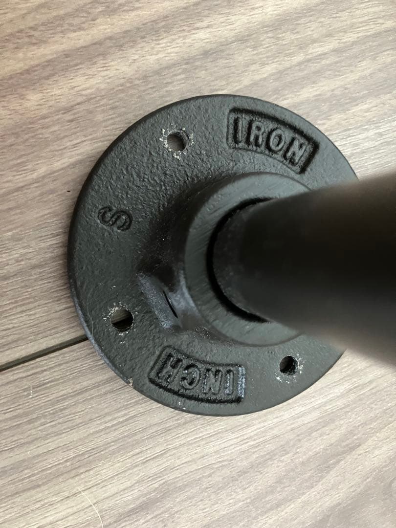 toolbox アイアンハンガーパイプ E型-天井吊セット H300 ブラック