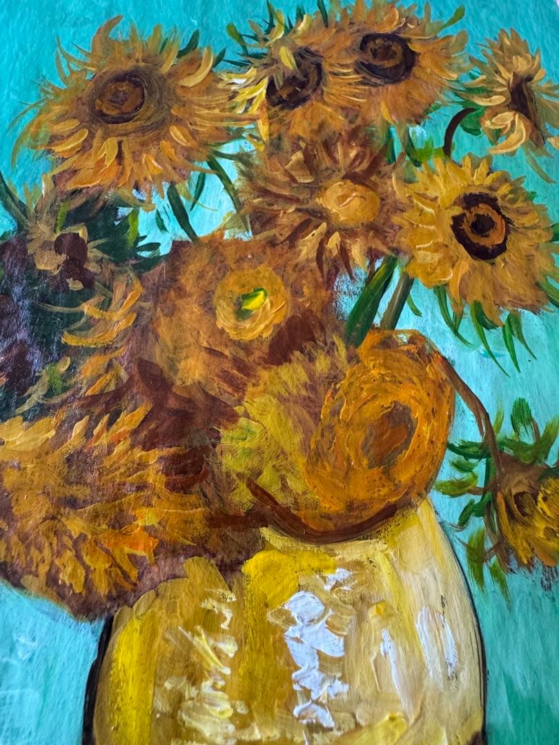 フィンセント・ファン・ゴッホ 『ひまわり』 原画 手書き 表サイン ギャラリ印