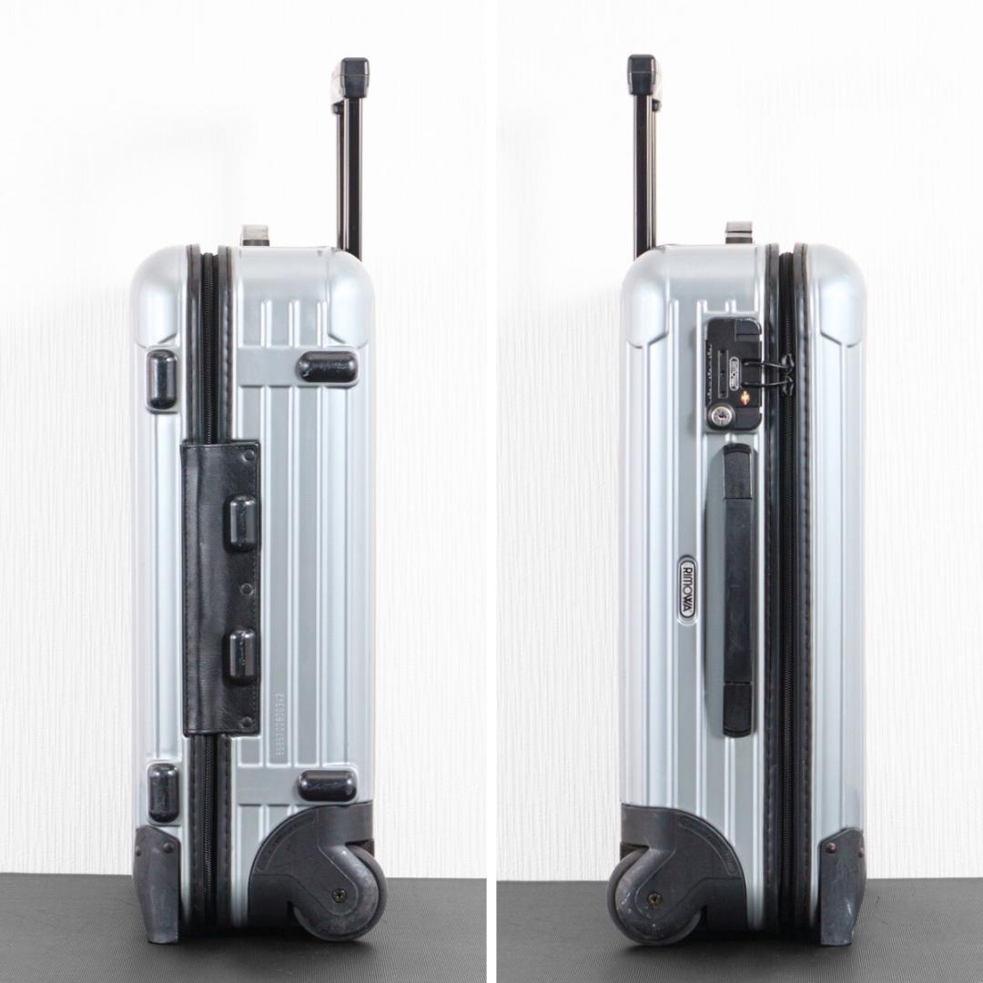 美品 リモワ サルサ 35L 2輪 機内持ち込み TSAロック シルバーグレー系